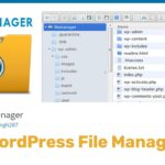 File Manager ワードプレスの管理画面からFTPの操作を