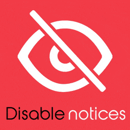 Disable Admin Notices individually 管理画面の様々な告知を削除
