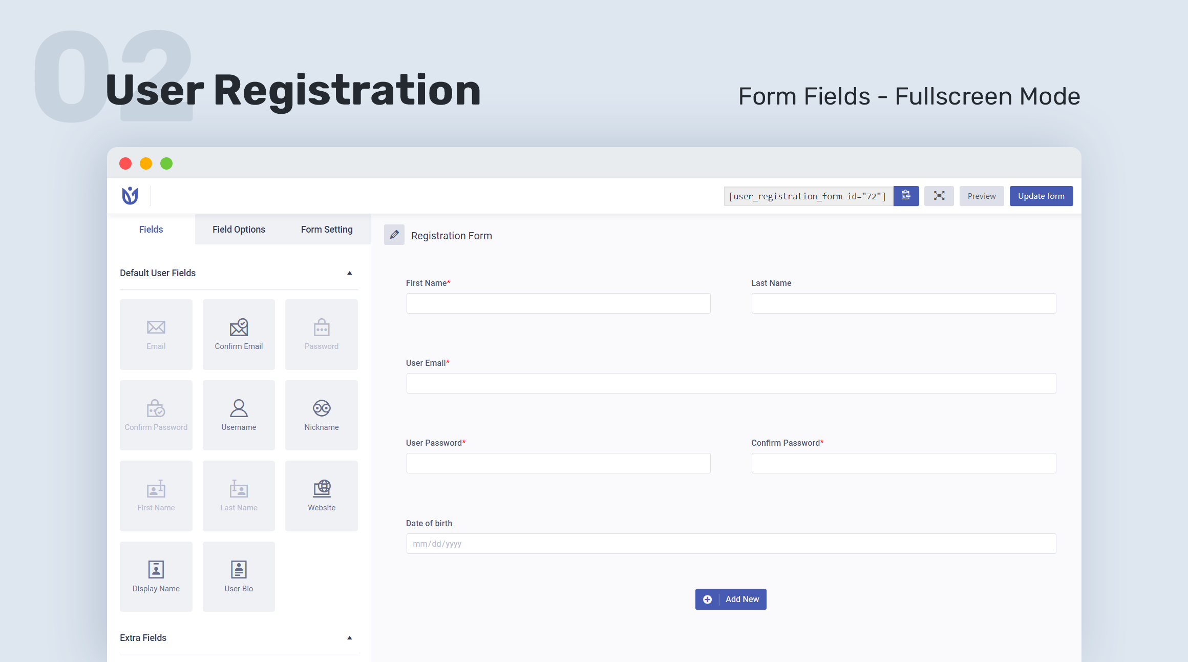 User Registration/ログイン・登録・プロフィール