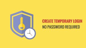 Temporary Login Without Password/ID PASSなしで管理画面に入る