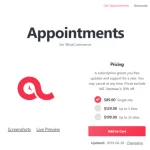WooCommerce Appointments/カレンダー予約・決済