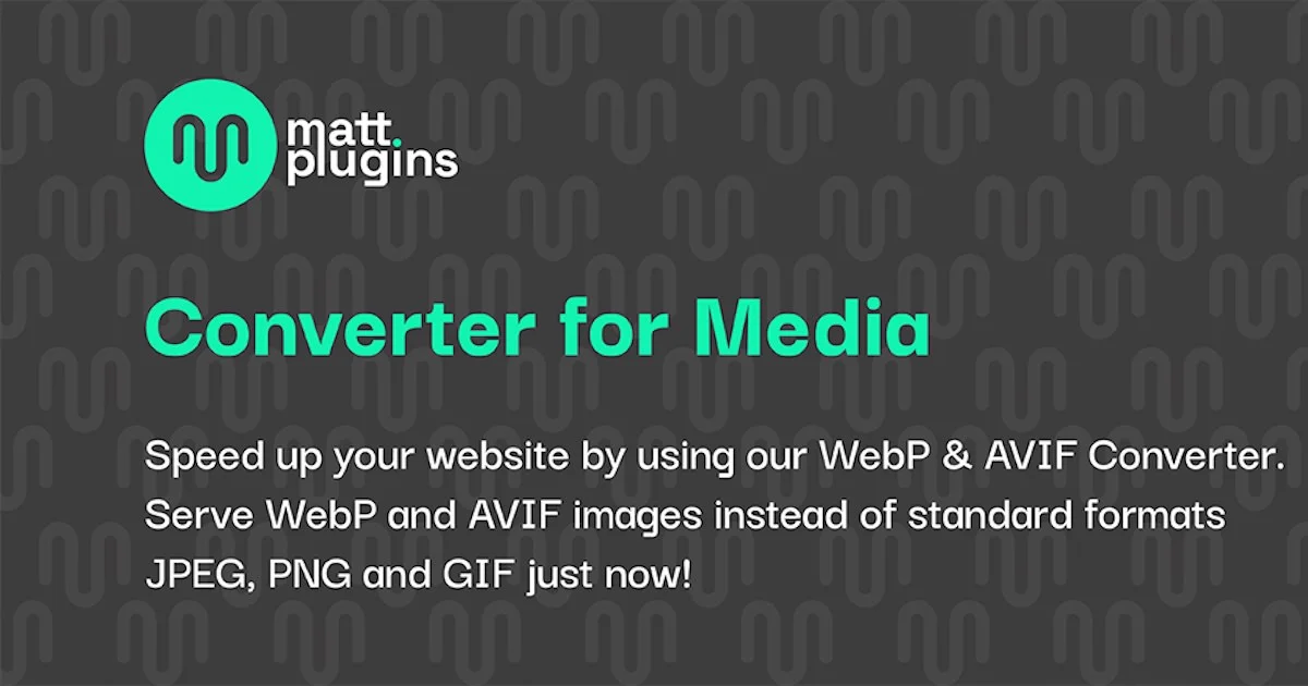 Converter for Media – 画像を最適化してサイトを高速化