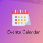 一番簡単なイベントカレンダー/Monthly Events Calendar
