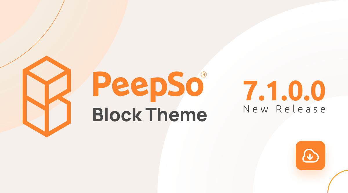 新しくなったPeepSoブロックテーマ/PeepSo Block Theme