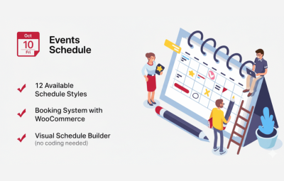 Events Schedule/イベント・クラス・レッスンを様々なレイアウトで表示する