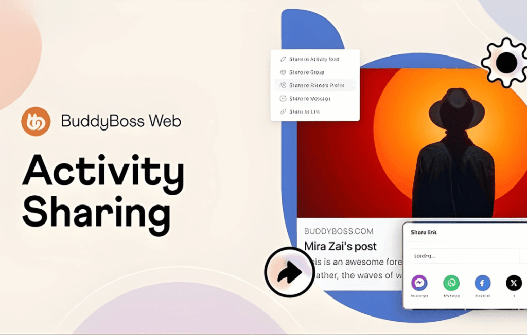 BuddyBoss Sharing/アクティビティをより柔軟にシェアする