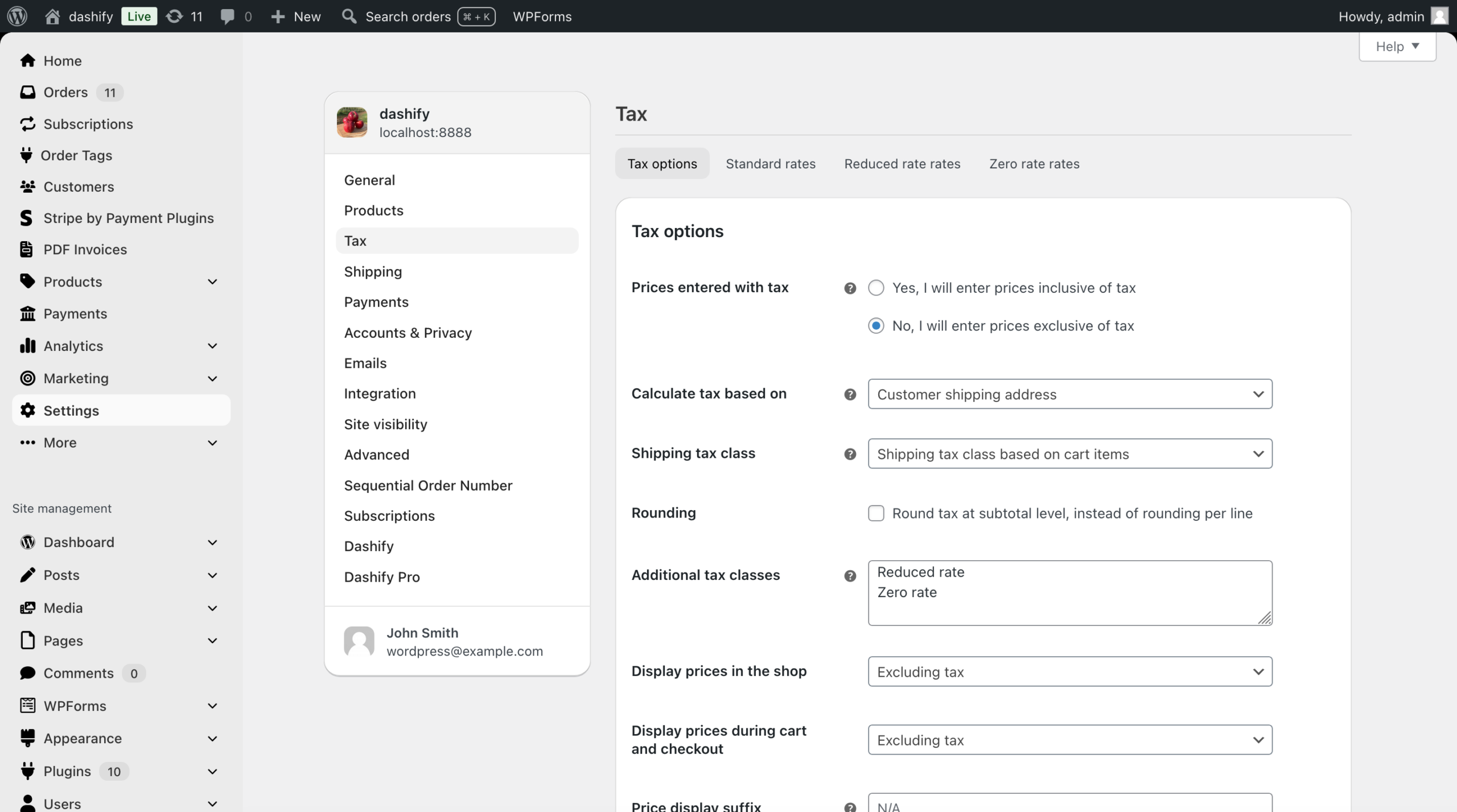 Dashify/WooCommerceをShopifyのように使う