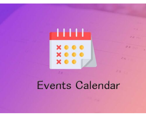 Monthly Events Calendar